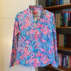 Lilly Pulitzer UPF 50+ Skipper Popover Multi Treasure Trove